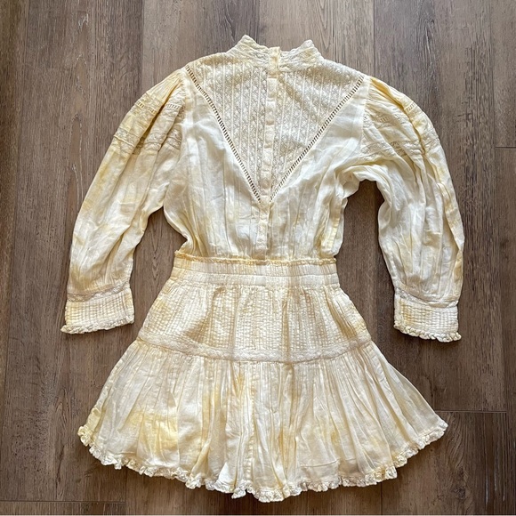 LoveShackFancy Viola Dress in Lemon Drop - Picture 5 of 8